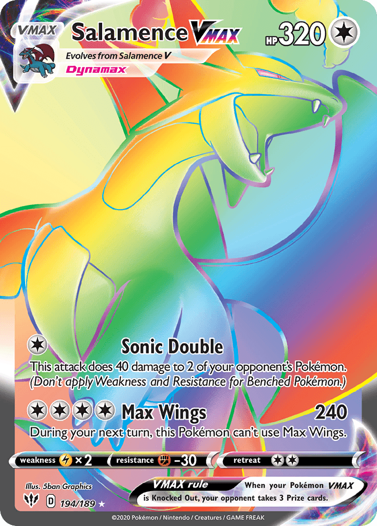 Salamence VMAX (Darkness Ablaze) #194
