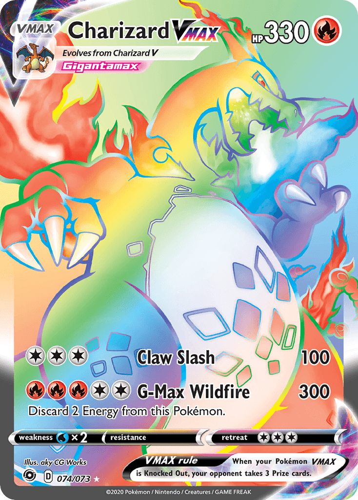 Charizard VMAX (Champion's Path) #74 card art