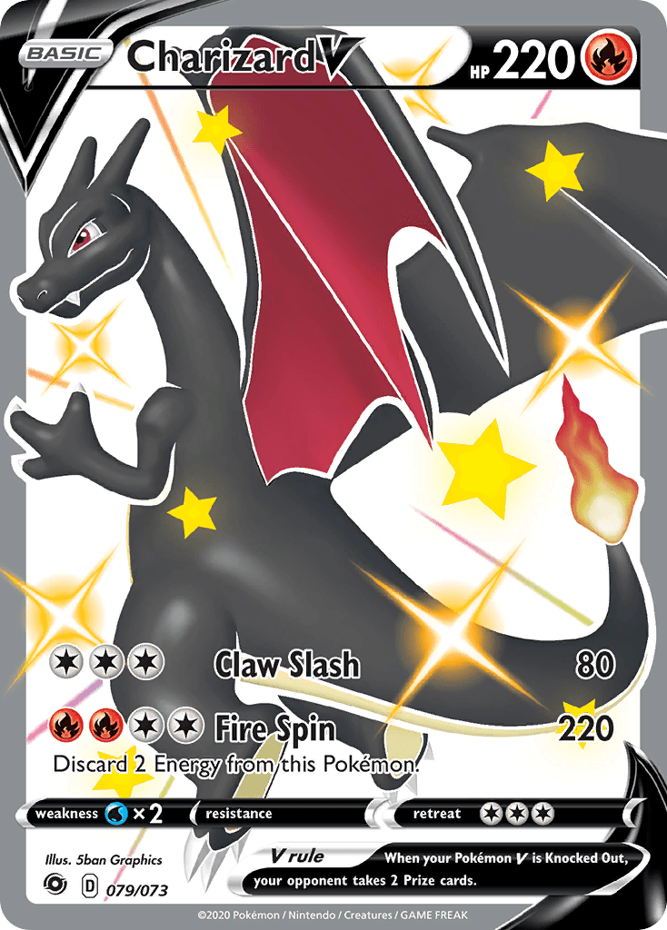 Charizard V (Champion's Path) #79 card art