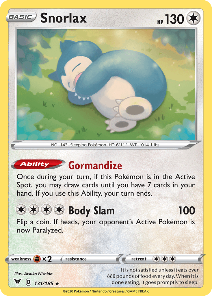 Snorlax (Vivid Voltage) #131 card art