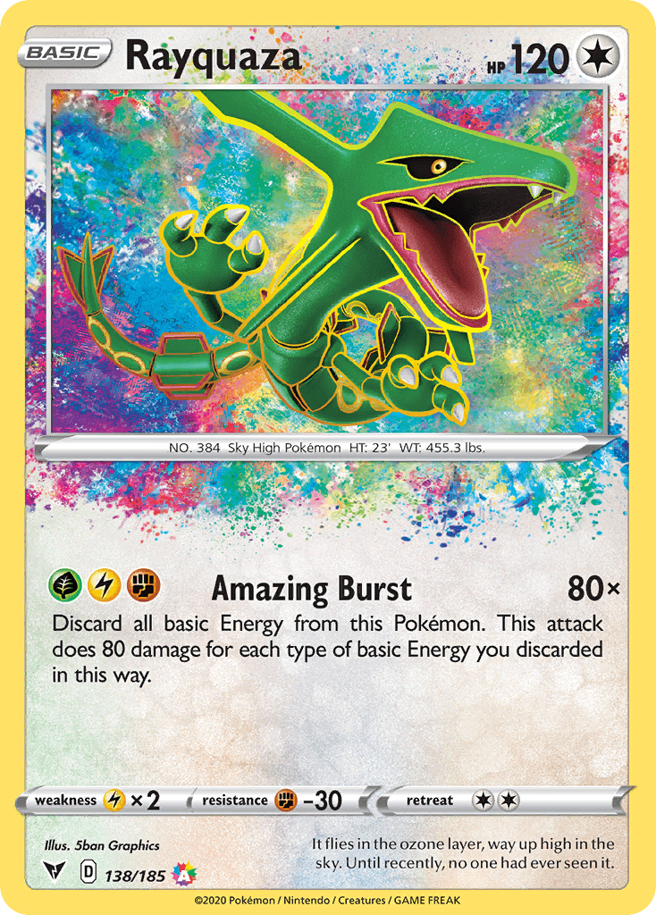 Rayquaza (Vivid Voltage) #138 card art