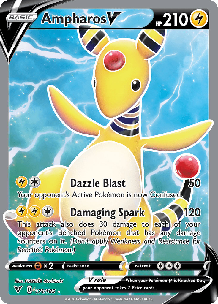 Ampharos V (Vivid Voltage) #171 card art