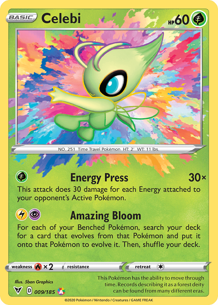 Celebi (Vivid Voltage) #9 card art