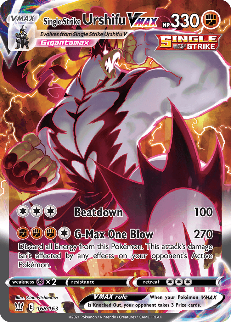 Single Strike Urshifu VMAX (Battle Styles) #168