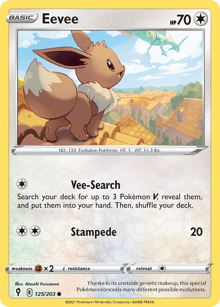 Eevee (Evolving Skies) #125 card art