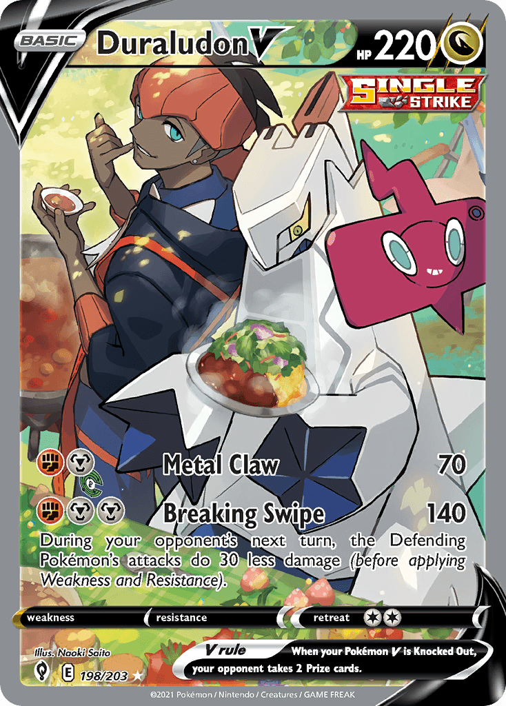 Duraludon V (Evolving Skies) #198 card art