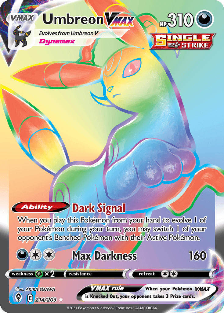 Umbreon VMAX (Evolving Skies) #214 card art