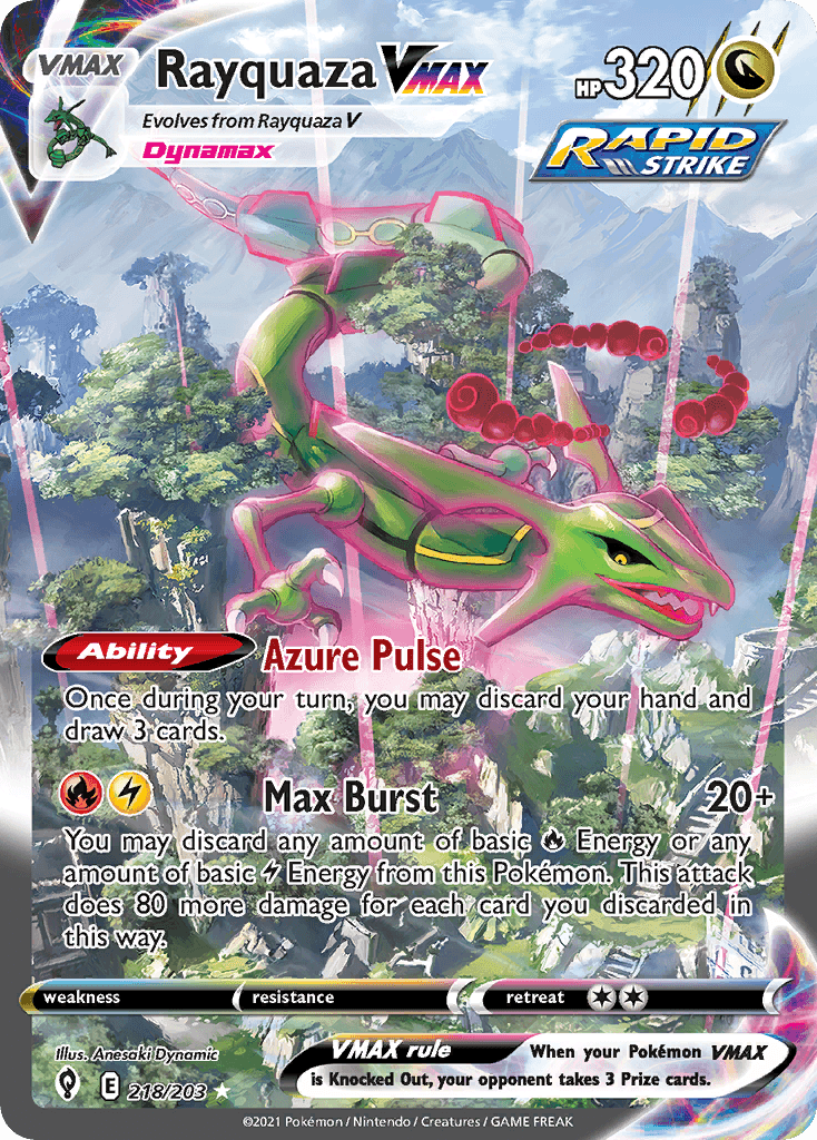 Rayquaza VMAX (Evolving Skies) #218