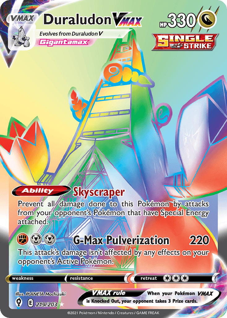 Duraludon VMAX (Evolving Skies) #219 card art