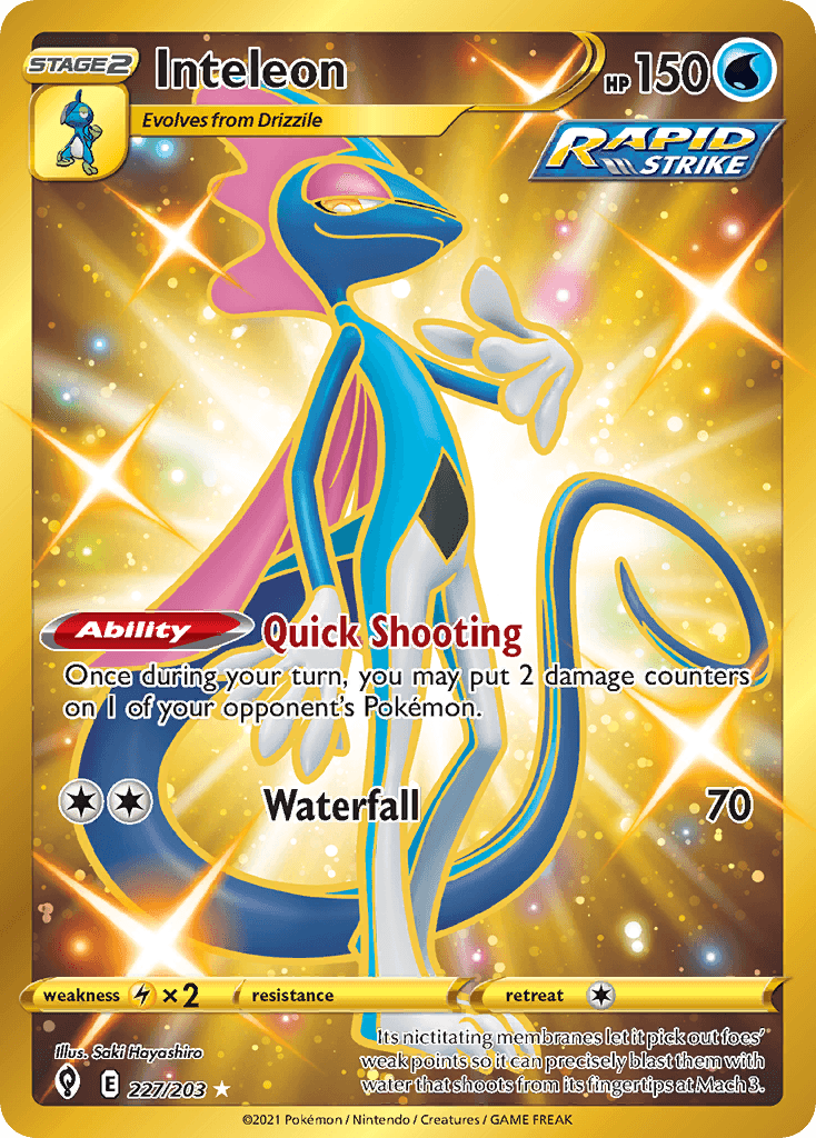 Inteleon (Evolving Skies) #227 card art