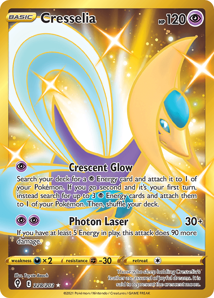 Cresselia (Evolving Skies) #228 card art