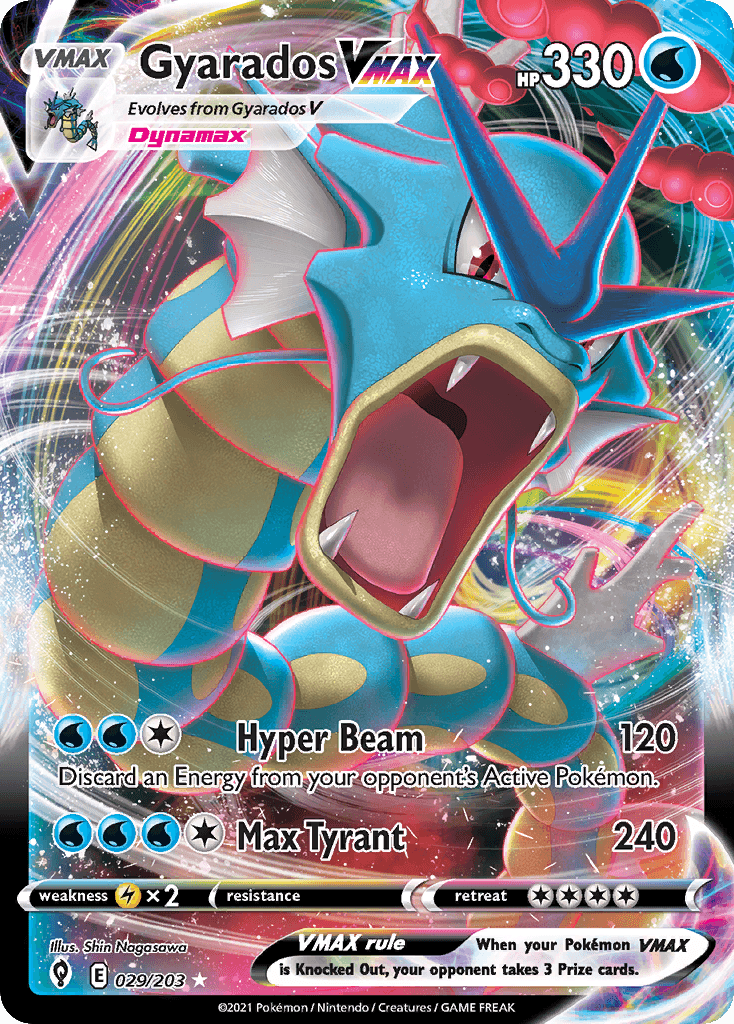 Gyarados VMAX (Evolving Skies) #29 card art