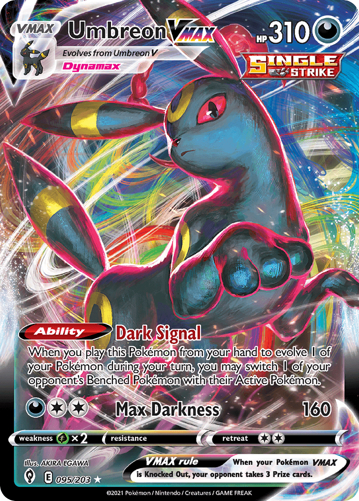 Umbreon VMAX (Evolving Skies) #95 card art