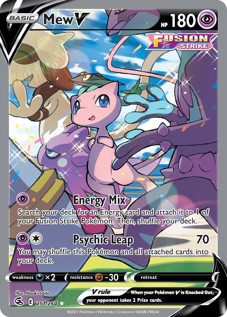 Mew V (Fusion Strike) #251 card art