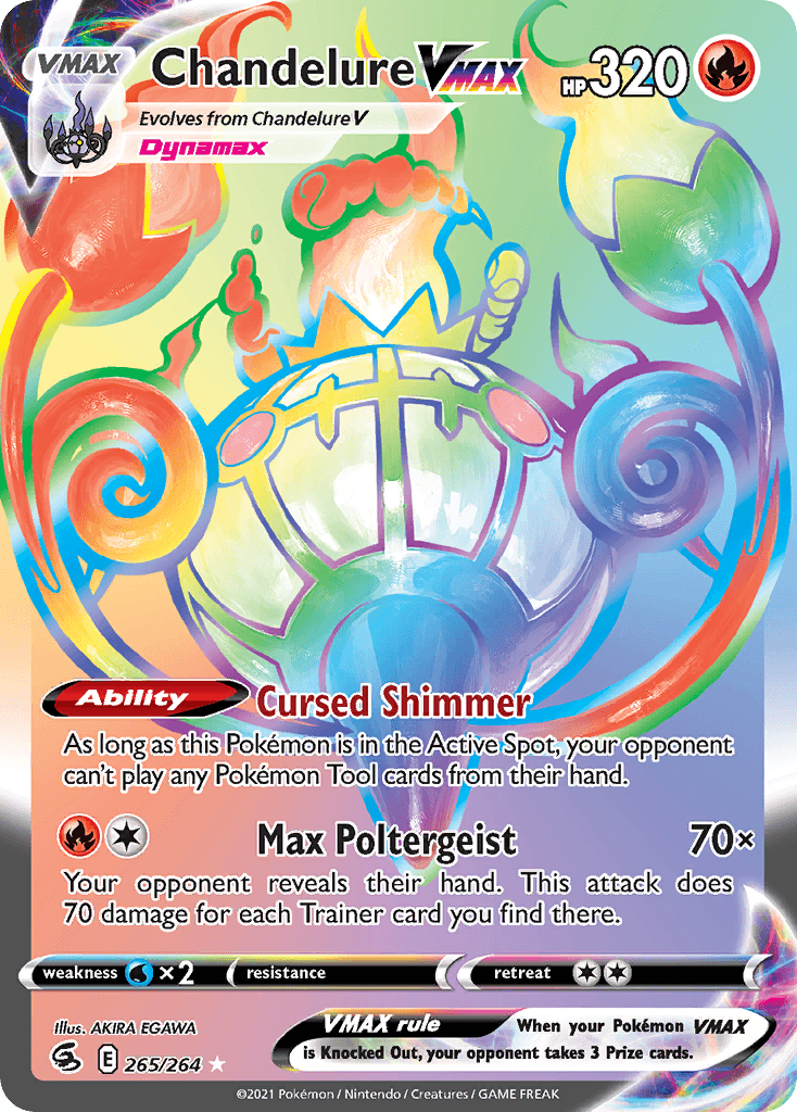 Chandelure VMAX (Fusion Strike) #265 card art