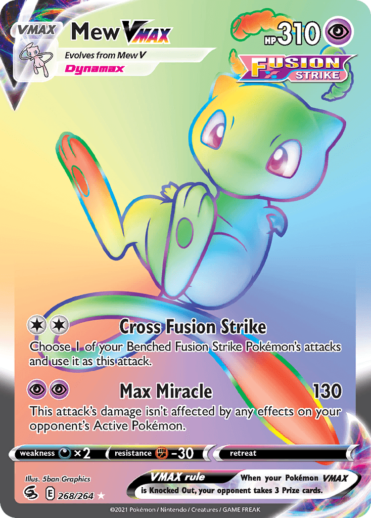 Mew VMAX (Fusion Strike) #268 card art