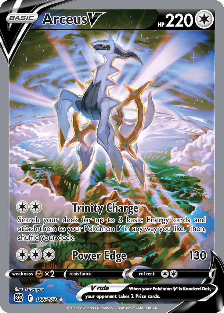 Arceus V (Brilliant Stars) #166 card art
