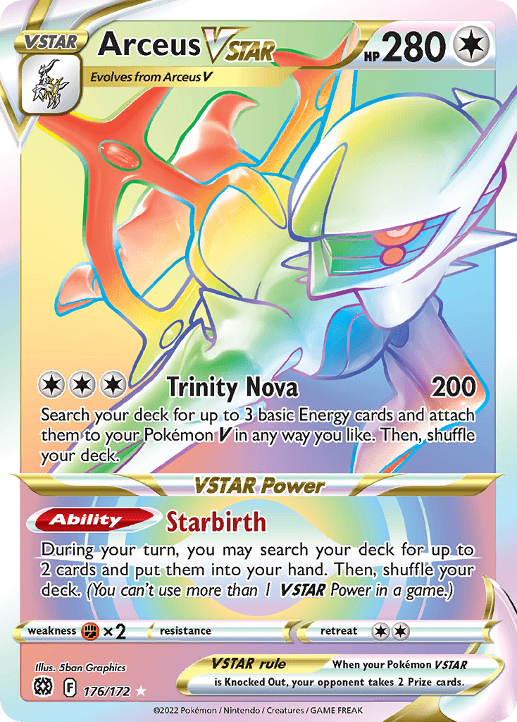 Arceus VSTAR (Brilliant Stars) #176 card art