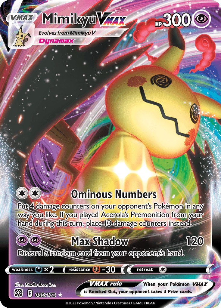 Mimikyu VMAX (Brilliant Stars) #69 card art