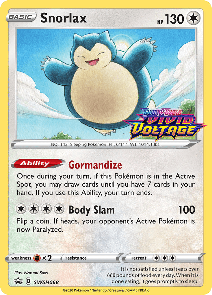 Snorlax (SWSH Black Star Promos) #SWSH068