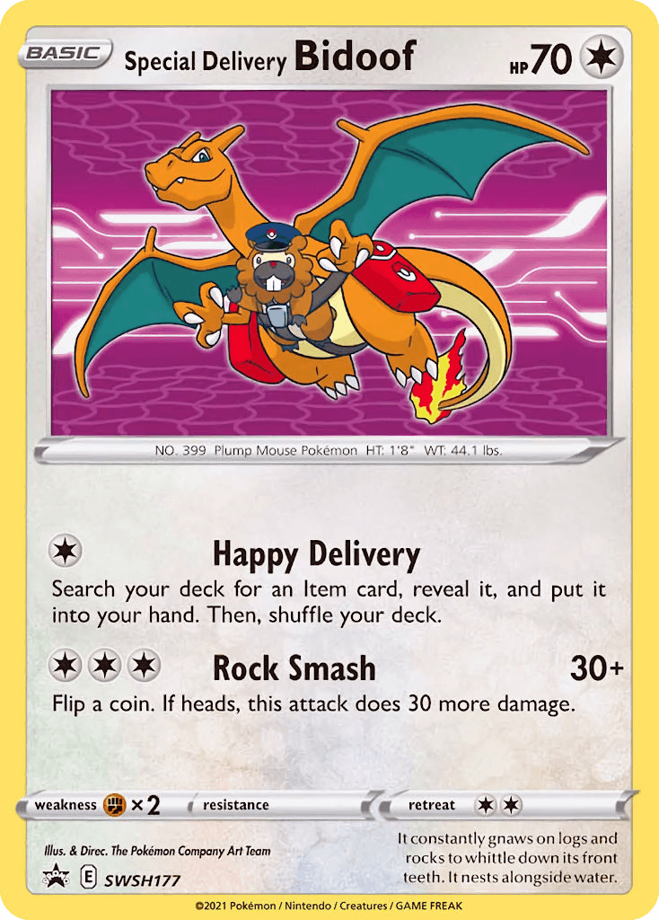 Special Delivery Bidoof (SWSH Black Star Promos) #SWSH177
