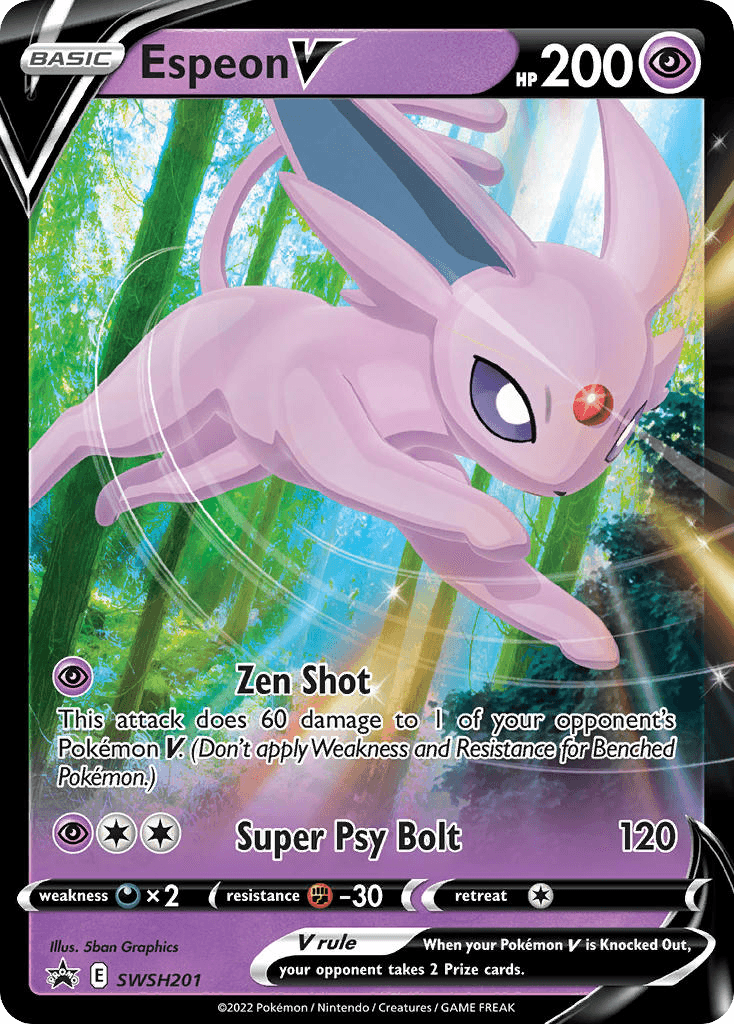 Espeon V (SWSH Black Star Promos) #SWSH201