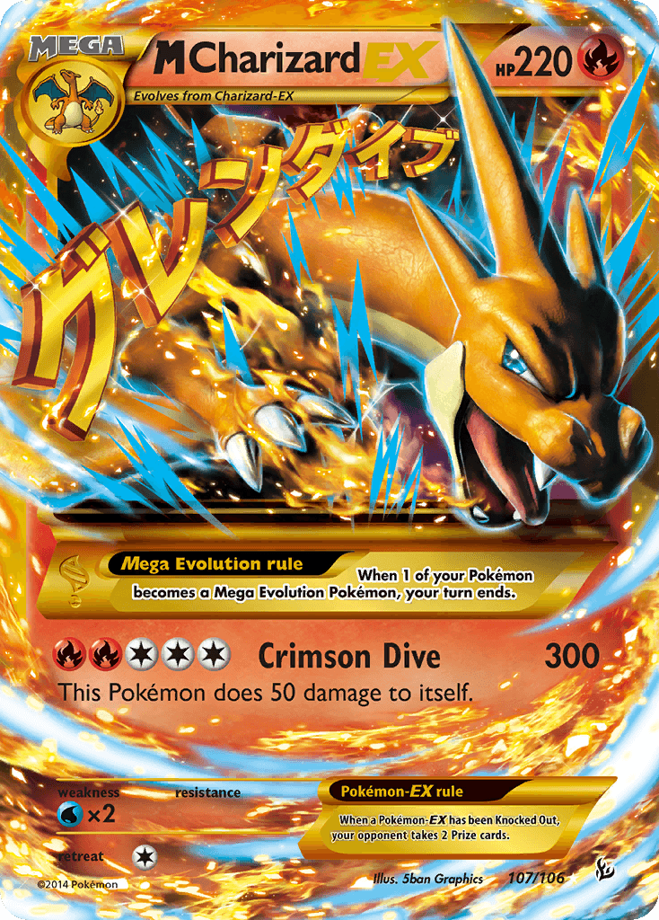 M Charizard-EX (Flashfire) #107