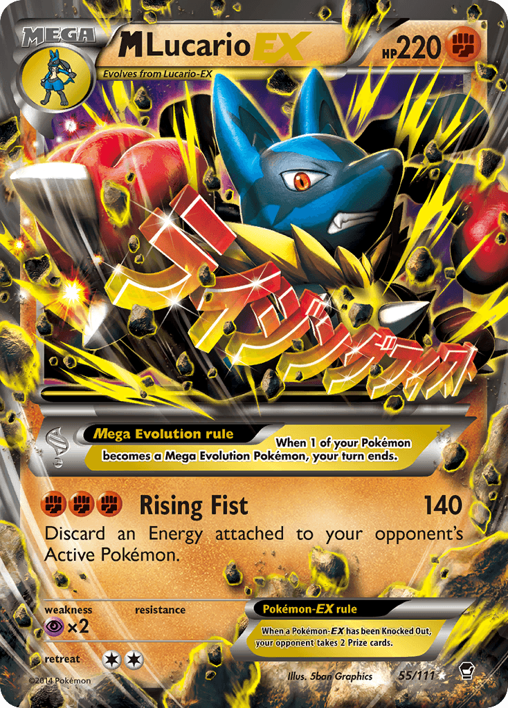 M Lucario-EX (Furious Fists) #55