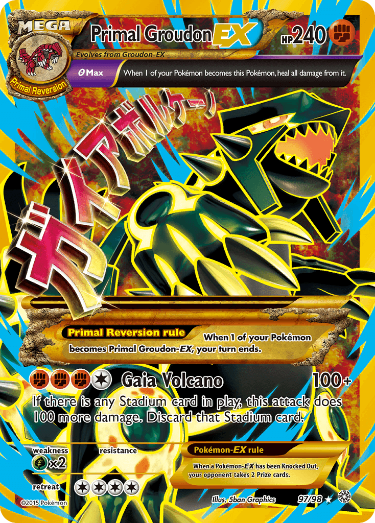 Primal Groudon-EX (Ancient Origins) #97