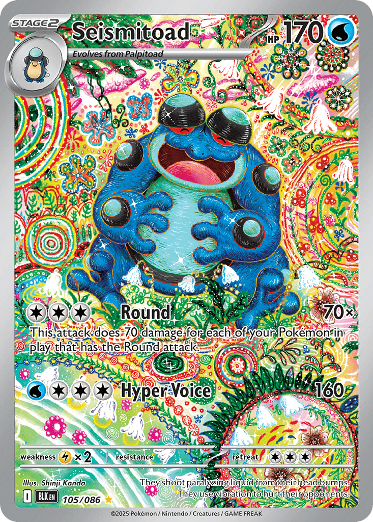 Seismitoad (Black Bolt) #105