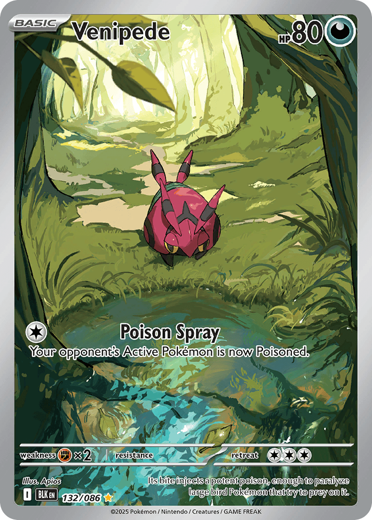 Venipede (Black Bolt) #132 card art
