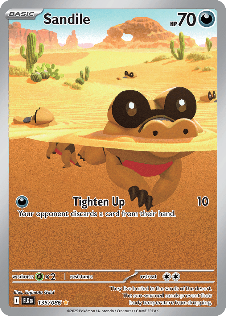 Sandile (Black Bolt) #135 card art