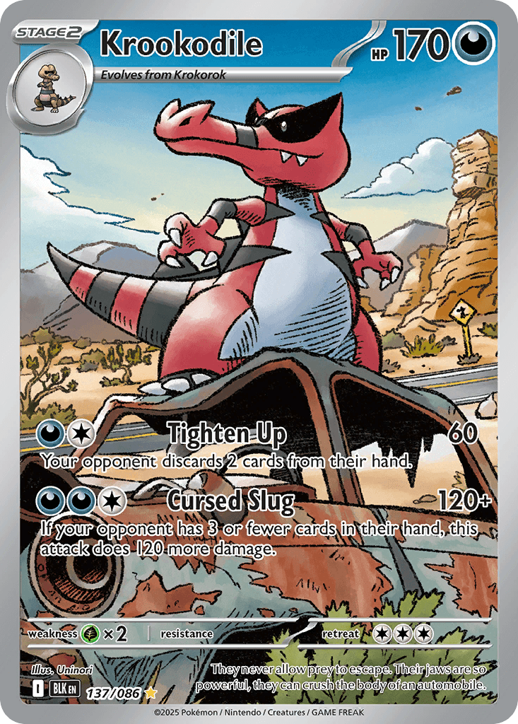 Krookodile (Black Bolt) #137 card art