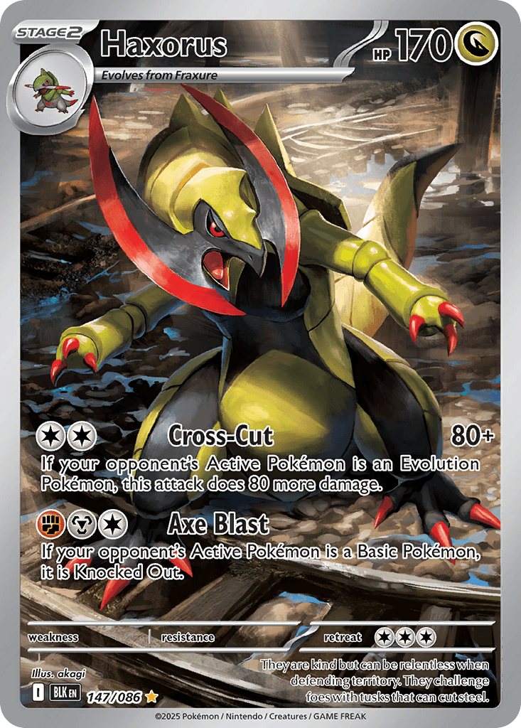 Haxorus (Black Bolt) #147 card art
