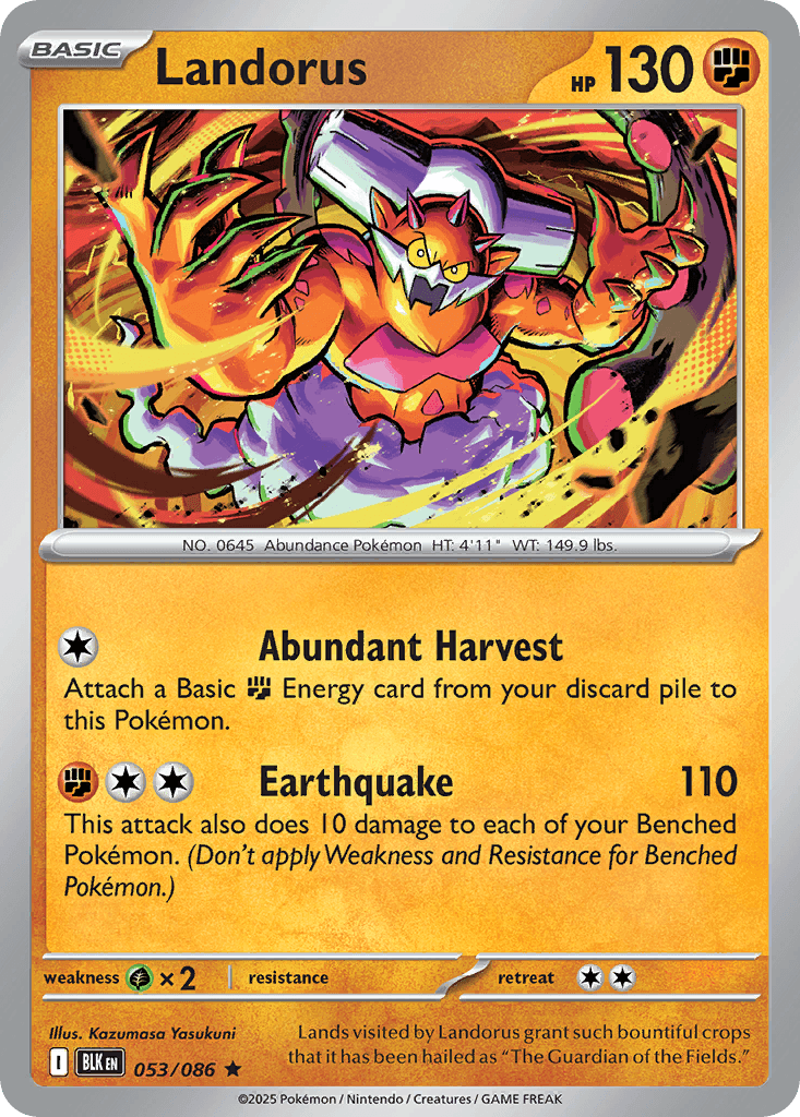 Landorus (Black Bolt) #53 card art
