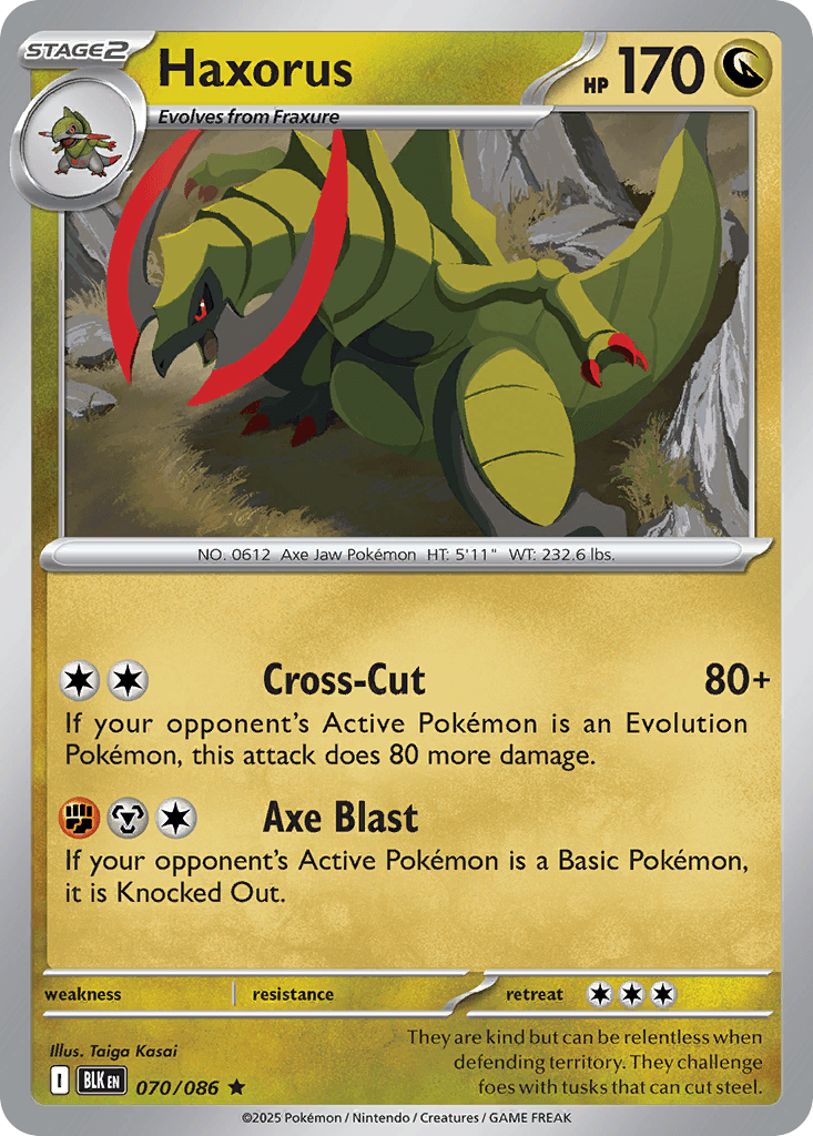 Haxorus (Black Bolt) #70 card art