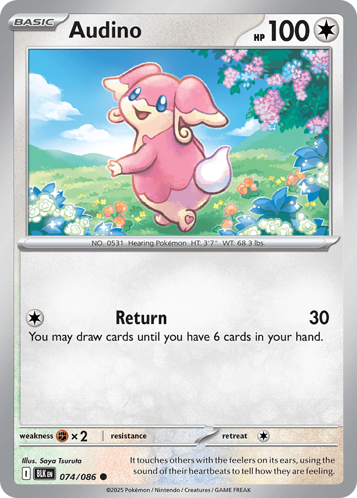 Audino (Black Bolt) #74 card art