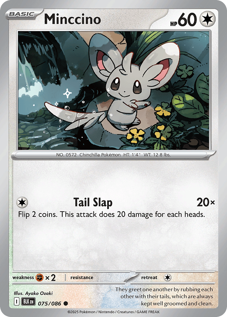 Minccino (Black Bolt) #75 card art