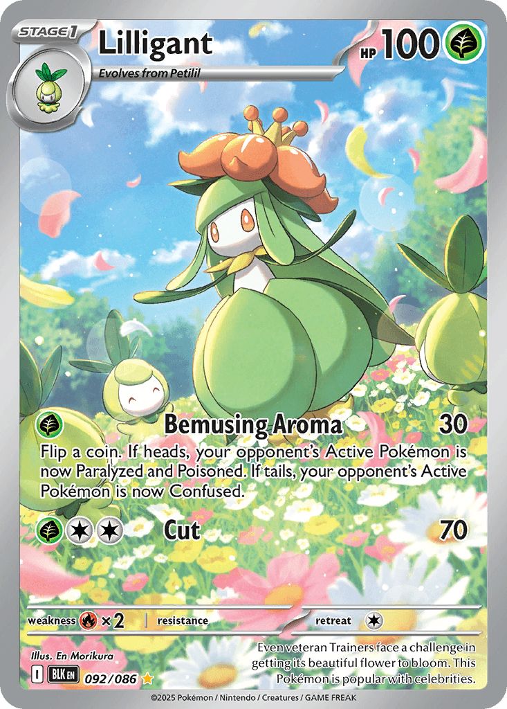 Lilligant (Black Bolt) #92 card art