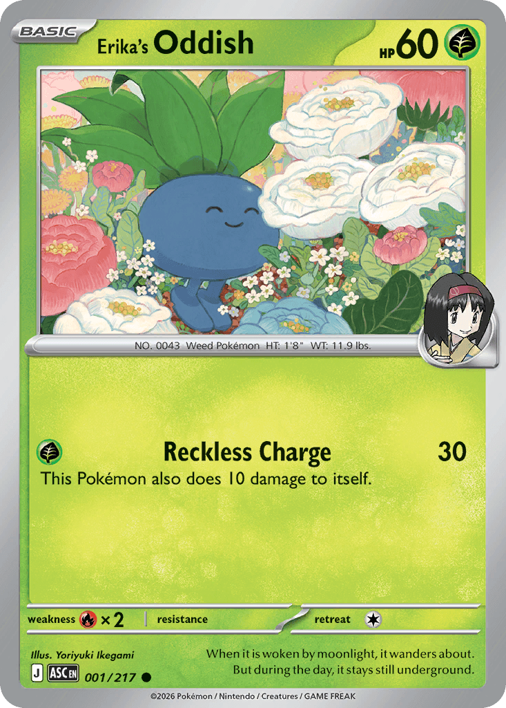 Erika's Oddish (Ascended Heroes) #1 card art