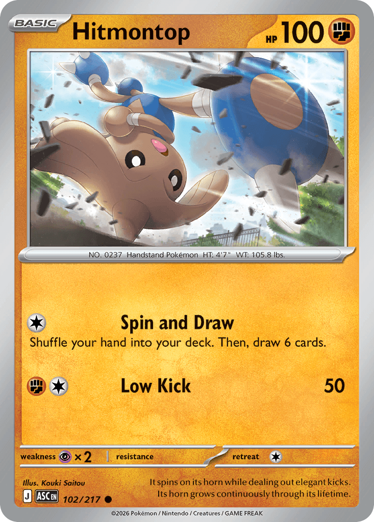 Hitmontop (Ascended Heroes) #102