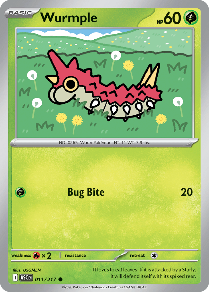 Wurmple (Ascended Heroes) #11 card art