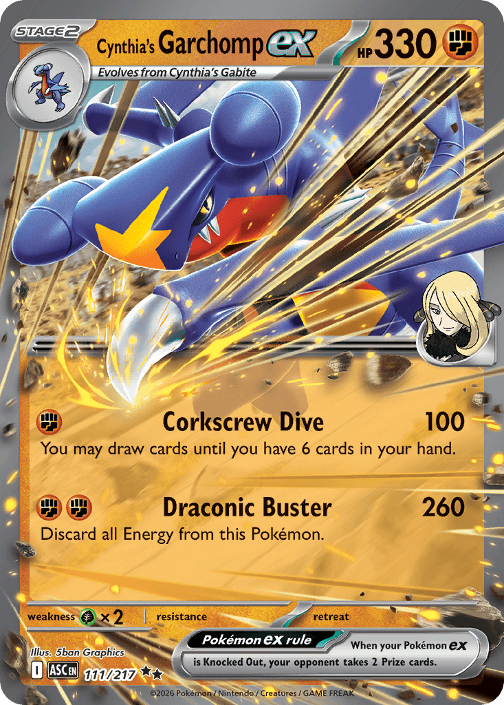 Cynthia's Garchomp ex (Ascended Heroes) #111
