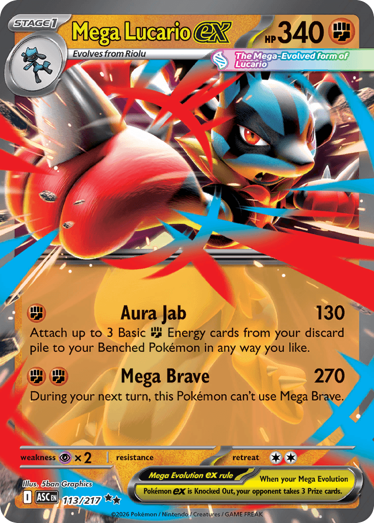 Mega Lucario ex (Ascended Heroes) #113