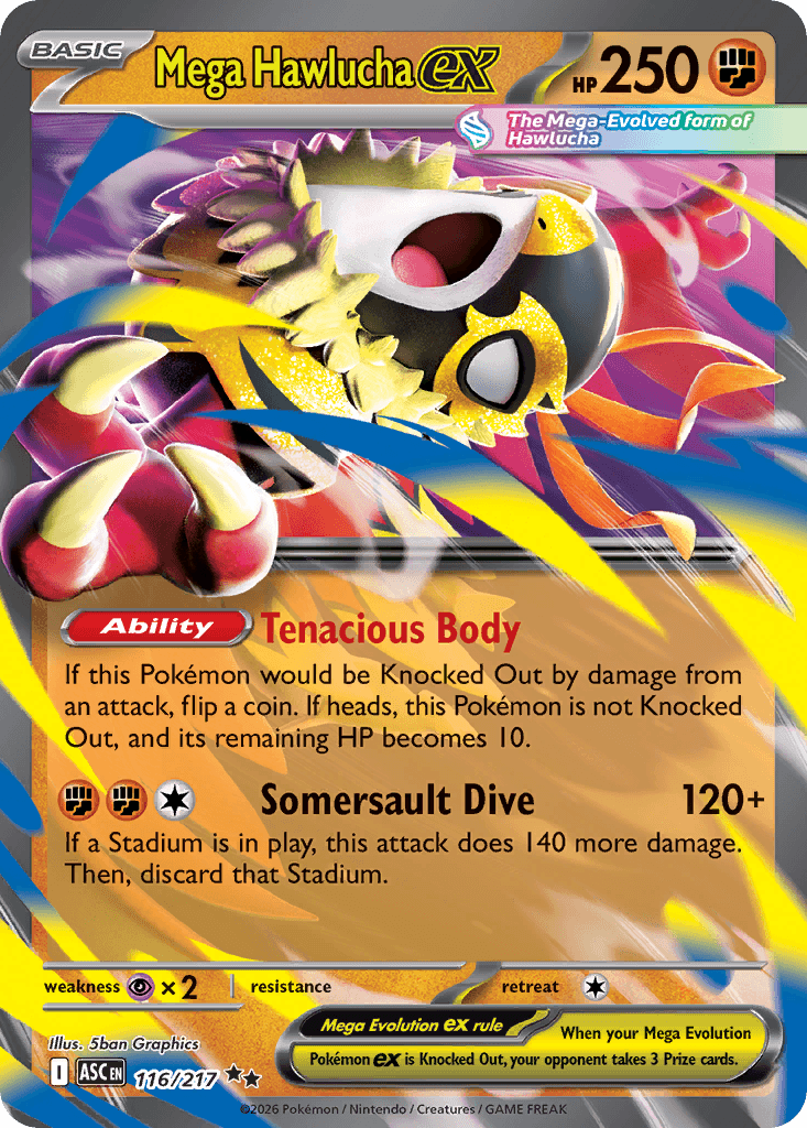 Mega Hawlucha ex (Ascended Heroes) #116