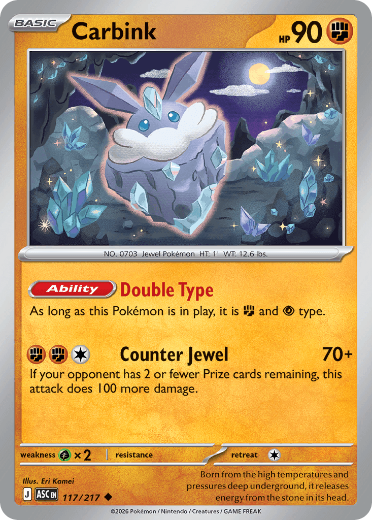 Carbink (Ascended Heroes) #117 card art