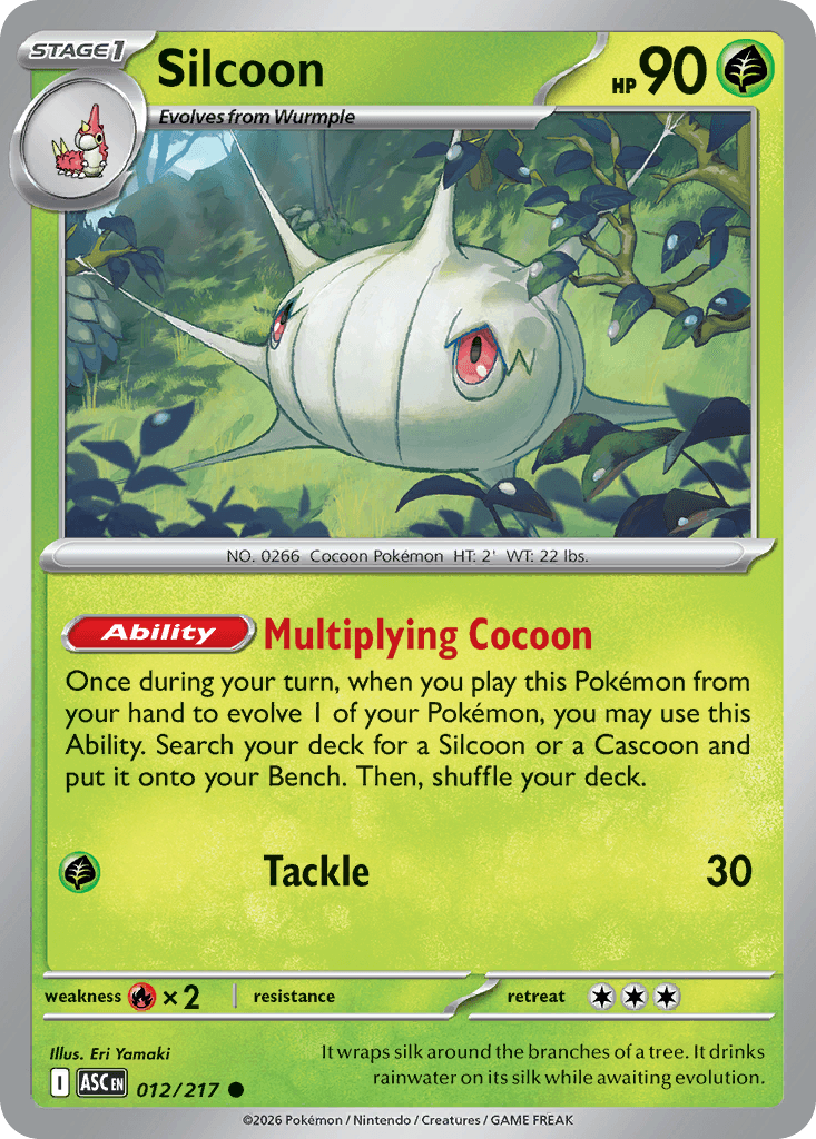 Silcoon (Ascended Heroes) #12 card art