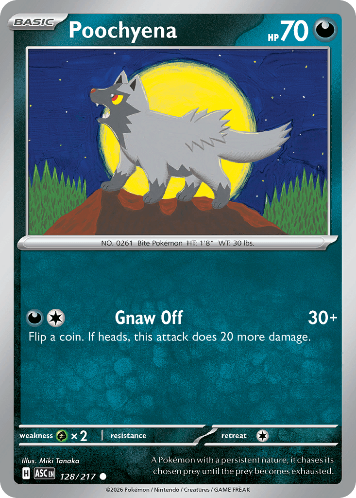 Poochyena (Ascended Heroes) #128 card art