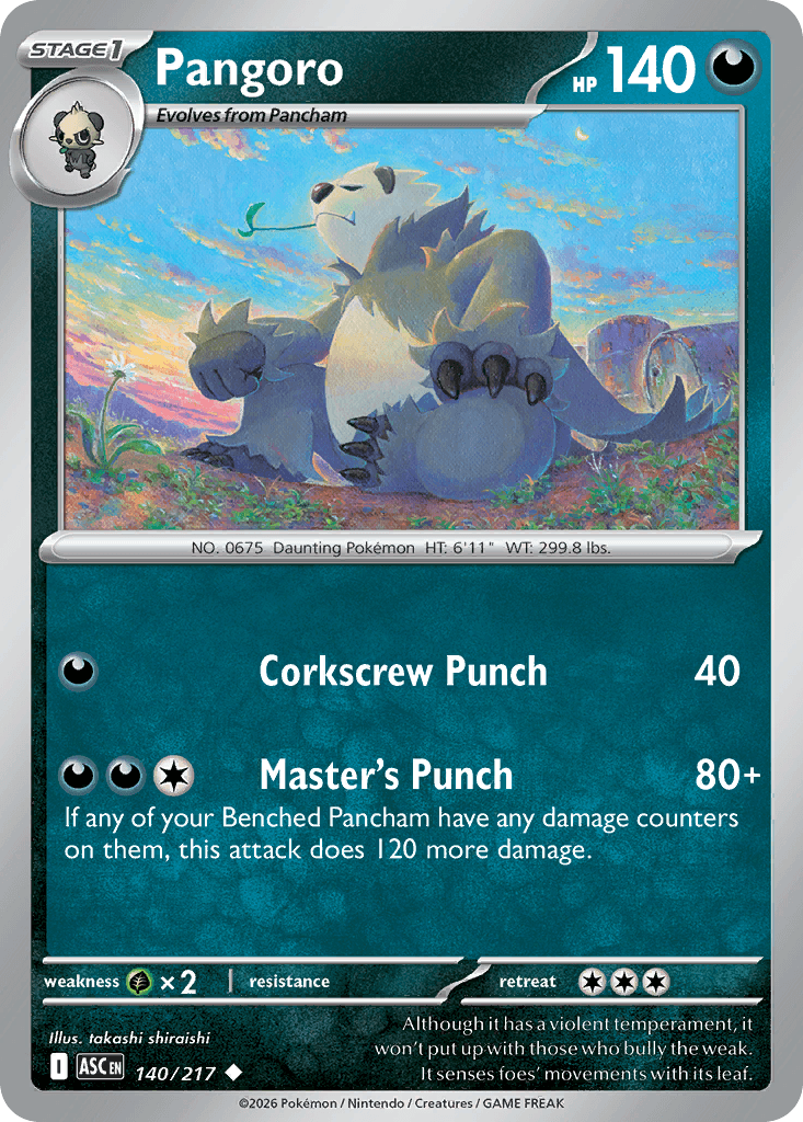 Pangoro (Ascended Heroes) #140 card art