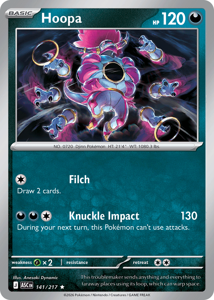 Hoopa (Ascended Heroes) #141 card art